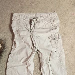 Cream cargo pants